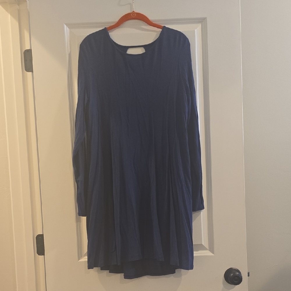 Charlotte Russe Blue Long Sleeve Dress